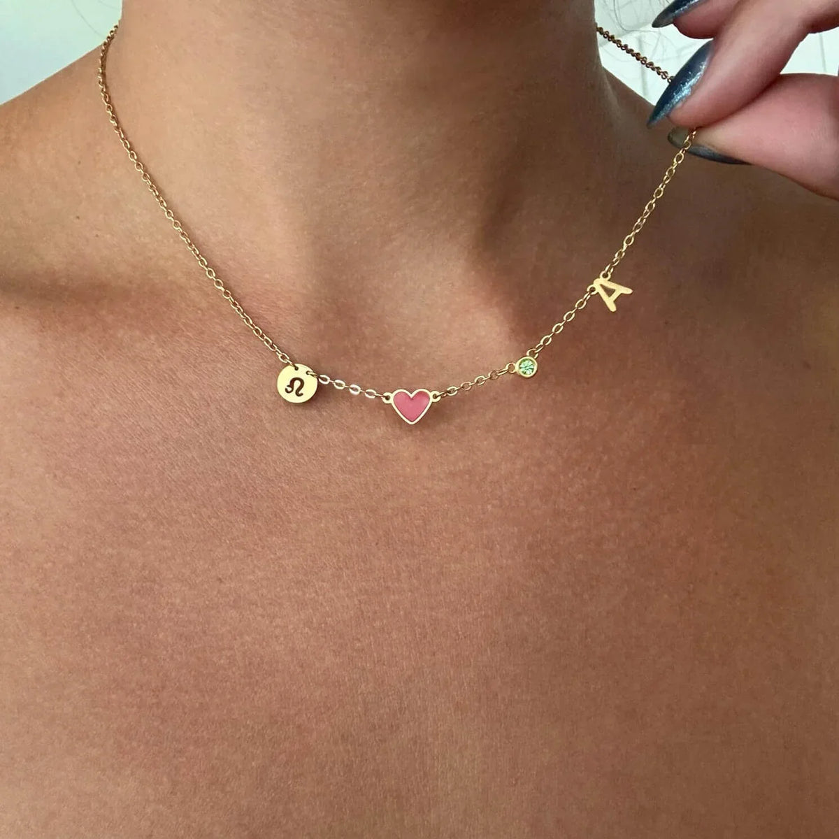 Space Charm Necklace (18k Gold)