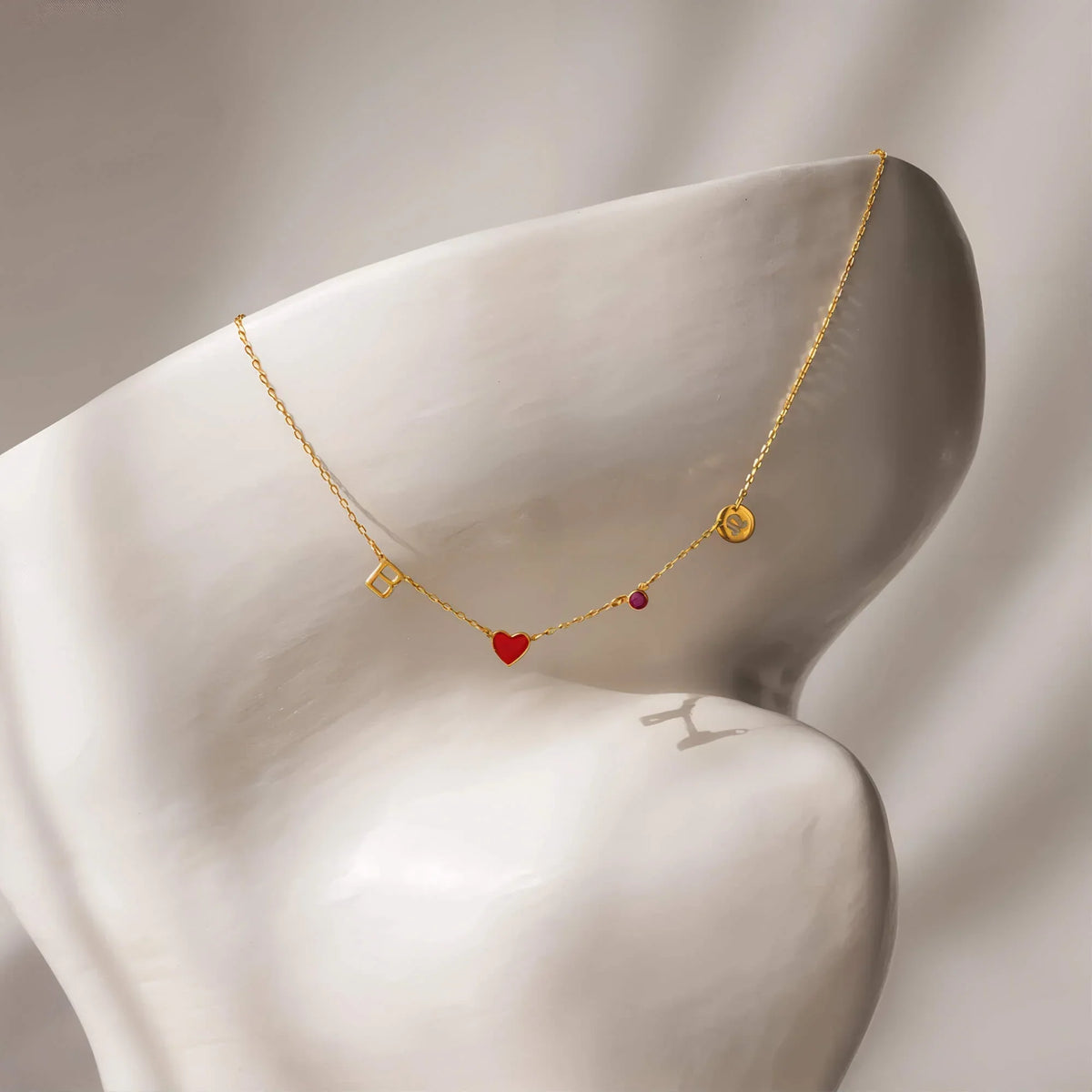 Space Charm Necklace (18k Gold)