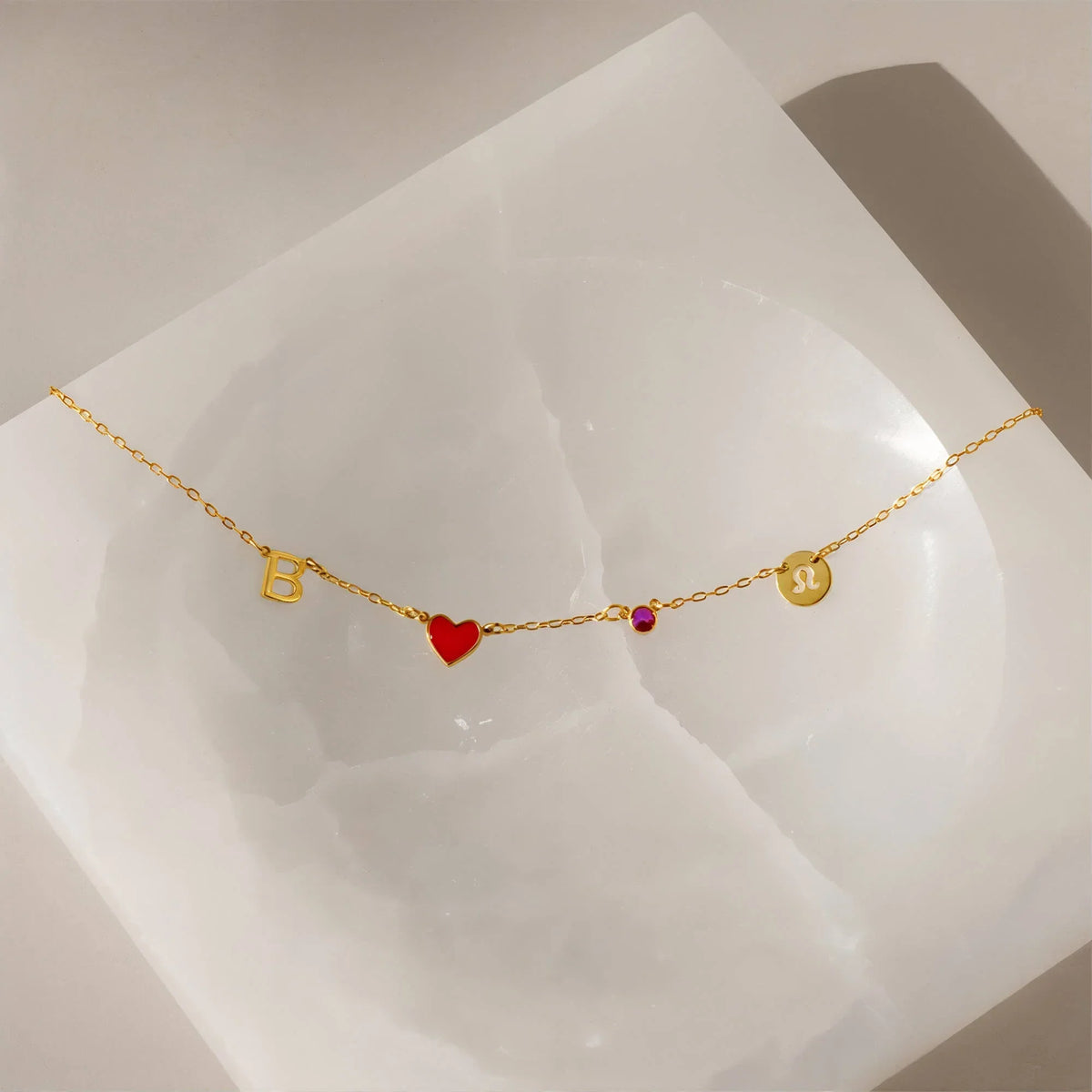 Space Charm Necklace (18k Gold)